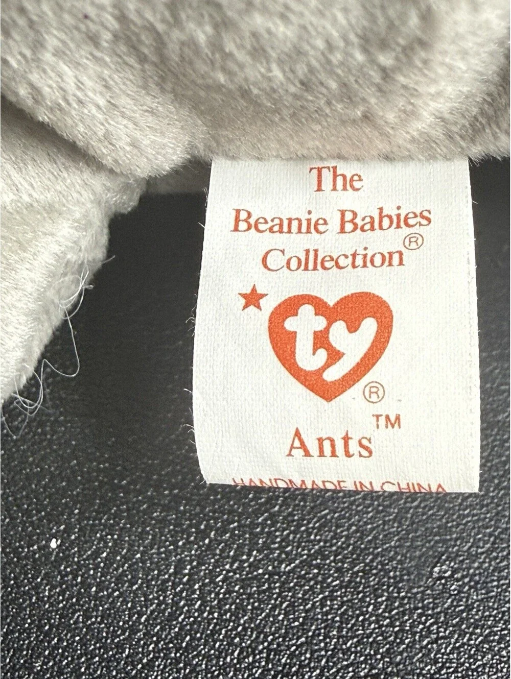NWT Ty 1993 Antsy The Anteater Teenie Beanie Baby, 7x1.5” FREE SHIPPING